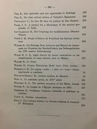 Actes du XXe Congrès international des orientalistes, Bruxelles, 5- 10 septembre 1938.[newline]M5238-11.jpg