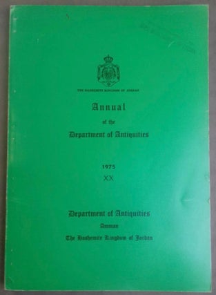 Item #M5241 Annual of the Department of Antiquities - XX, 1975. The Hashemite Kingdom of Jordan....[newline]M5241.jpg