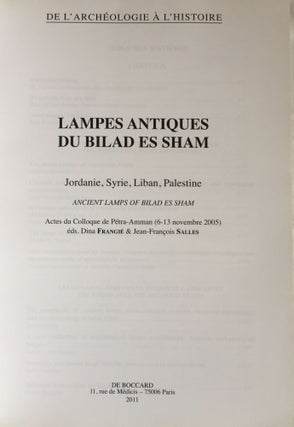 Lampes antiques du bilad es sham. Jordanie, Syrie, Liban, Palestine.[newline]M5252-01.jpg