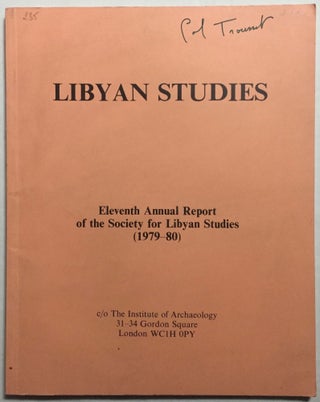 Item #M5255 Libyan Studies. Eleventh annual report of the Society for Libyan Studies (1979-1980[newline]M5255.jpg
