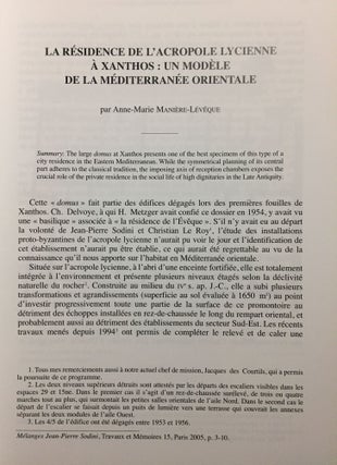 Mélanges Jean-Pierre Sodini