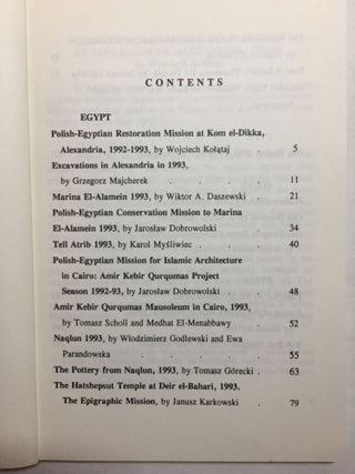 Polish archaeology in the Mediterranean, V. Reports 1993.