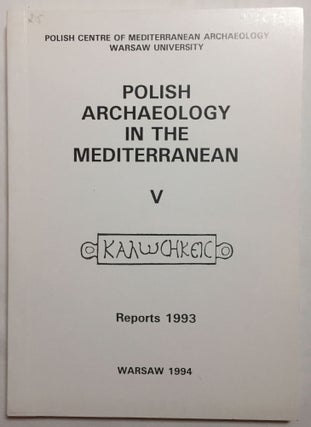 Item #M5261 Polish archaeology in the Mediterranean, V. Reports 1993[newline]M5261.jpg