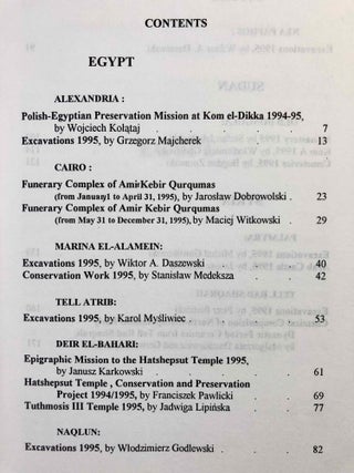 Polish archaeology in the Mediterranean VII. Reports 1995.[newline]M5263-01.jpg