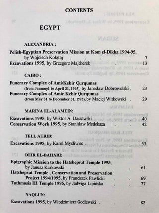 Polish archaeology in the Mediterranean VII. Reports 1995.