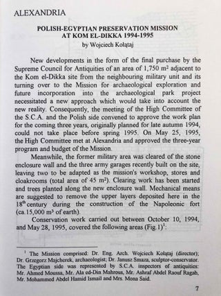 Polish archaeology in the Mediterranean VII. Reports 1995.