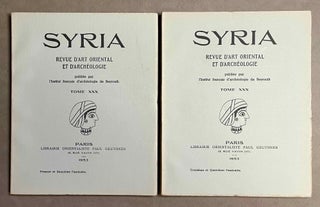 Item #M5276 SYRIA Revue d'art oriental et d'archéologie. Tome XXX, 4 parts in 2 fascicles...[newline]M5276-00.jpeg