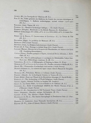 SYRIA Revue d'art oriental et d'archéologie. Tome XXX, 4 parts in 2 fascicles (complete)[newline]M5276-07.jpeg