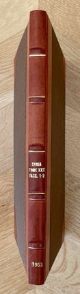 SYRIA Revue d'art oriental et d'archéologie. Tome XXX, fascicles 1-2 (of 4)[newline]M5276e-01.jpeg