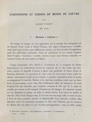 SYRIA Revue d'art oriental et d'archéologie. Tome XXX, fascicles 1-2 (of 4)[newline]M5276e-06.jpeg