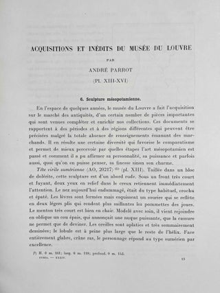 SYRIA Revue d'art oriental et d'archéologie. Tome XXXIV, 4 parts in 2 fascicles (complete)[newline]M5279-04.jpeg