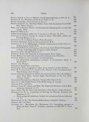 SYRIA Revue d'art oriental et d'archéologie. Tome XXXIV, 4 parts in 2 fascicles (complete)[newline]M5279-07.jpeg