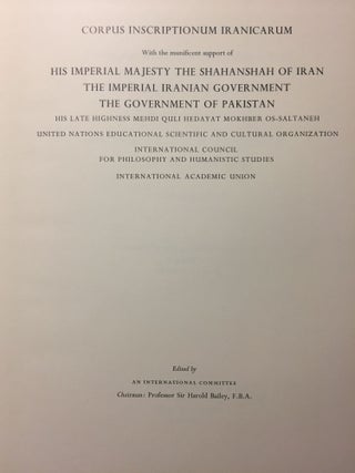 Corpus Inscriptionum Iranicarum. Part II - Inscriptions of the Seleucid and Parthian Periods and of Eastern Iran and Central Asia. Vol II: Parthian. Parthian Economic Documents from Nisa - Plates. 4 volumes (complete set)[newline]M5297-06.jpg