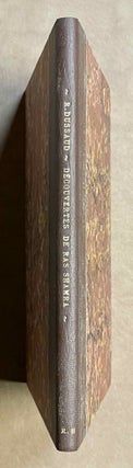 Item #M5304b Les découvertes de Ras Shamra (Ugarit) et l'Ancien Testament. DUSSAUD René