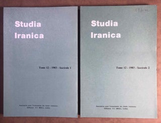 Item #M5319 Studia Iranica. Tome 12. 1983. Fasc. 1-2. AAE - Journal - Single issue[newline]M5319.jpg