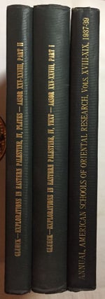 Item #M5320 Explorations in Eastern Palestine. Vol. III & Vol. IV,1: Text. IV,2: Pottery...