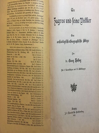 Der Zagros und seine V&ouml;lker. Eine arch&auml;ologisch-ethnographische Skizze.[newline]M5341-01.jpg