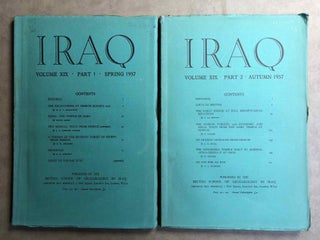 Item #M5346 Iraq. Journal of the British School of Archaeology in Iraq. Volume XIX. Parts 1-2....[newline]M5346.jpg