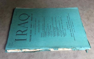 Iraq. Journal of the British School of Archaeology in Iraq. Volume XXIX. Parts 1-2. 1967. In honour of the seventy-seventh birthday of professor Sidney Smith.