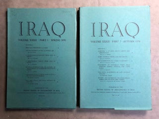Item #M5362 Iraq. Journal of the British School of Archaeology in Iraq. Volume XXXII. Parts 1-2....[newline]M5362.jpg