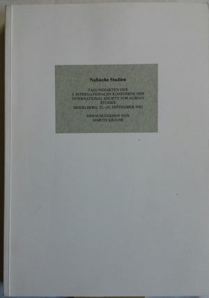 Item #M5396 Nubische Studien. Tagungsakten der 5. Internationalen Konferenz der International...