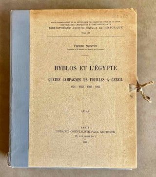 Item #M5419 Byblos et l'Egypte. Quatre campagnes de fouilles à Gebeil. 1921 - 1922 - 1923 -...[newline]M5419-00.jpeg