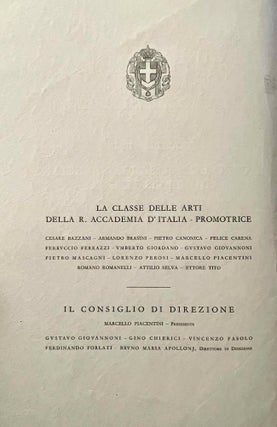 I Monumenti Italiani. Rilievi Raccolti. Fascicoli VII-IX. Il foro e la basilica severiana di Leptis Magna.