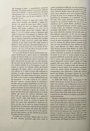 I Monumenti Italiani. Rilievi Raccolti. Fascicoli VII-IX. Il foro e la basilica severiana di Leptis Magna.
