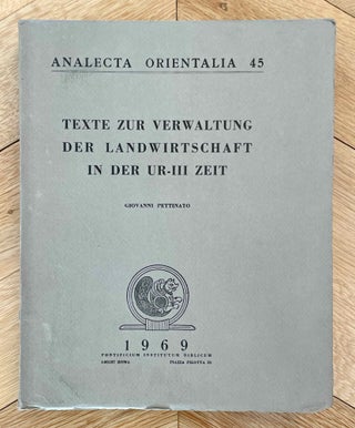 Item #M5449a Texte zur Verwaltung der Landwirtschaft in der Ur-III Zeit: die "runden...