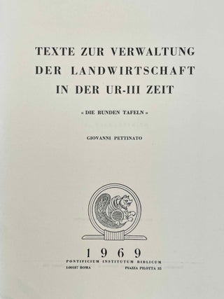 Texte zur Verwaltung der Landwirtschaft in der Ur-III Zeit: die "runden Tafeln"[newline]M5449a-01.jpeg