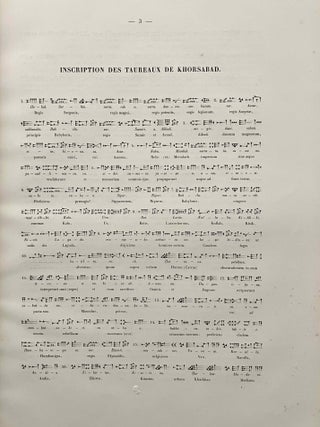Les inscriptions de Dour-Sarkayan (Khorsabad). Provenant des fouilles de M. Victor Place.