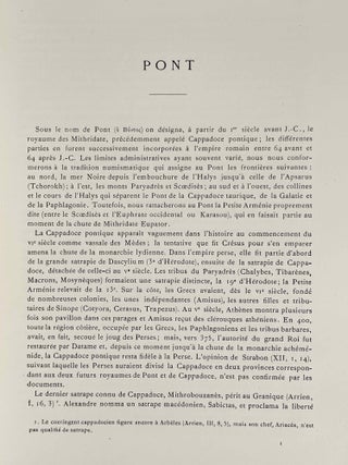 Recueil général des monnaies grecques d'Asie mineure, commencé par W.H. Waddington, continué et complété par F. Babelon et T. Reinach. Tome premier, 1er fascicule: Pont et Paphlagonie. Texte et planches (complete set)
