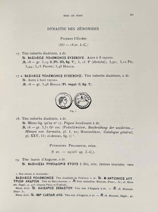 Recueil général des monnaies grecques d'Asie mineure, commencé par W.H. Waddington, continué et complété par F. Babelon et T. Reinach. Tome premier, 1er fascicule: Pont et Paphlagonie. Texte et planches (complete set)