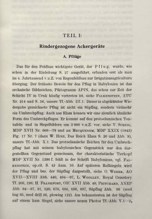 Agricultura Mesopotamica nach sumerisch-akkadischen Quellen. Eine lexikalische und kulturgeschichtliche Untersuchung.
