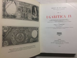 Mission de Ras Shamra, tome 15. Ugaritica IV. Découvertes des XVIIIe et XIXe campagnes, 1954-1955. Fondements préhistoriques d'Ougarit et nouveaux sondages. Etudes anthropologiques. Poteries grecques et monnaies islamiques de Ras Shamra et environs.
