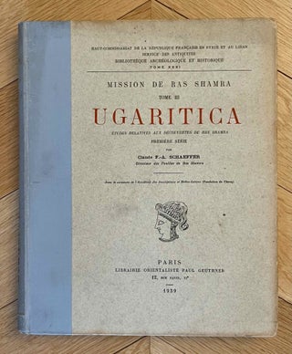Ugaritica. Etudes relatives aux découvertes de Ras Shamra. Vol. I, II, III, IV, V & VI.