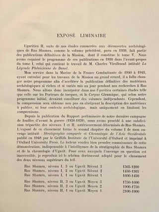 Ugaritica. Etudes relatives aux découvertes de Ras Shamra. Vol. I, II, III, IV, V & VI.