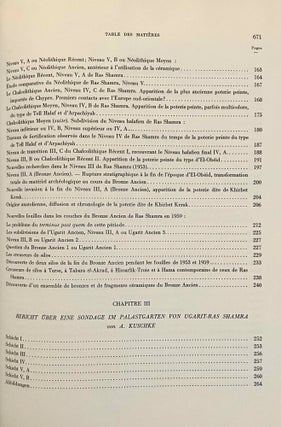 Ugaritica. Etudes relatives aux découvertes de Ras Shamra. Vol. I, II, III, IV, V & VI.
