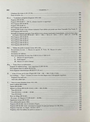 Mission de Ras Shamra, tome XVI. UGARITICA V. Nouveaux textes accadiens, Hourrites et Ugaritiques des archives et bibliothèques privées d'Ugarit, commentaire des textes historiques (première partie).