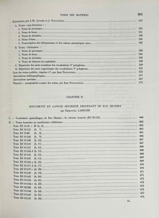 Mission de Ras Shamra, tome XVI. UGARITICA V. Nouveaux textes accadiens, Hourrites et Ugaritiques des archives et bibliothèques privées d'Ugarit, commentaire des textes historiques (première partie).