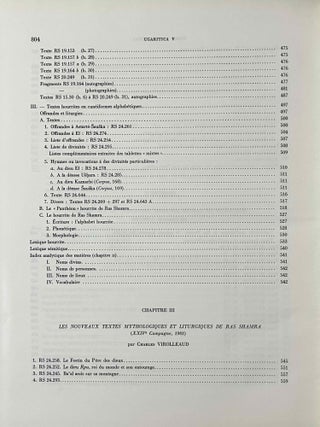 Mission de Ras Shamra, tome XVI. UGARITICA V. Nouveaux textes accadiens, Hourrites et Ugaritiques des archives et bibliothèques privées d'Ugarit, commentaire des textes historiques (première partie).