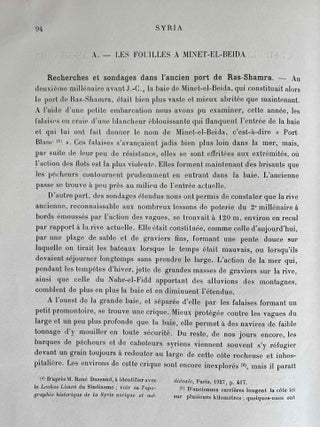 La quatri&egrave;me campagne de fouilles &agrave; Ras Shamra (printemps 1932). Rapport et &eacute;tudes pr&eacute;liminaires.[newline]M5498-04.jpeg