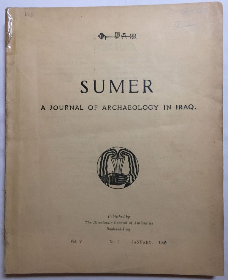 Item #M5530 Sumer. A journal of archaeology and history in Iraq. Vol. V. No 1, january 1949. AAE - Journal - Single issue.[newline]M5530.jpg