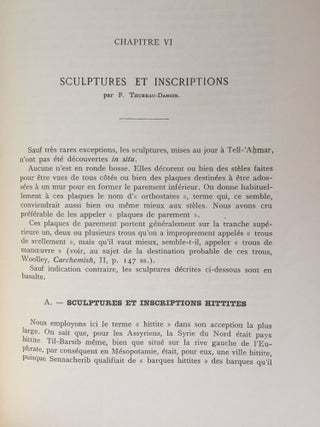 Til-Barsib. Text et planches (complete set)