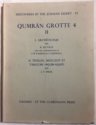 Item #M5544 Qumran grotte 4. II. VAUX R. de - MILIK Józef Tadeusz