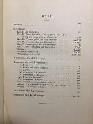 Die Keilinschriften der Achämeniden