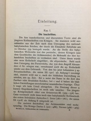 Die Keilinschriften der Achämeniden
