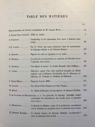 Bulletin de l'Institut français d'Archéologie Orientale (BIFAO). Tome LIX.