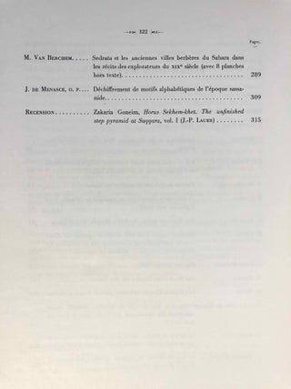 Bulletin de l'Institut français d'Archéologie Orientale (BIFAO). Tome LIX.