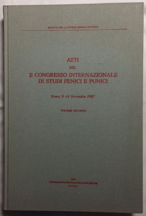 Atti del II congresso internazionale di studi fenici e punici. Roma, 9- 14 novembre 1987. 3 volumes (complete)[newline]M5573-09.jpg